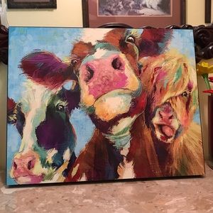 Pop art cows